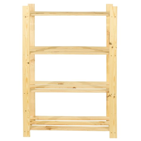 4 Shelf Storage Unit - Cedar Timber - 800 x300 x 1200 mm - Pre-Sanded