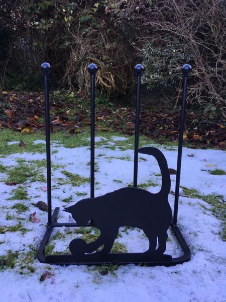 2 Pair Boot Rack - Cat - Steel - L30.4 x W38 x H48.3 cm