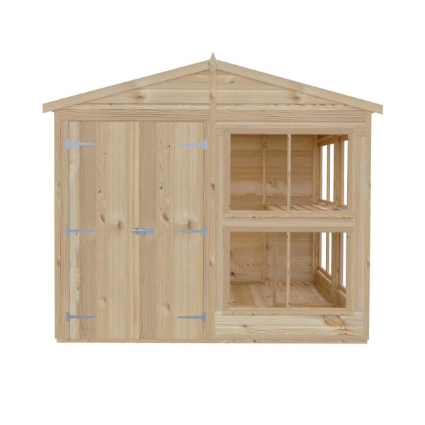 Sun Hut 8 x 8 Feet Potting Shed - L238 x W244.8 x H222.5 cm