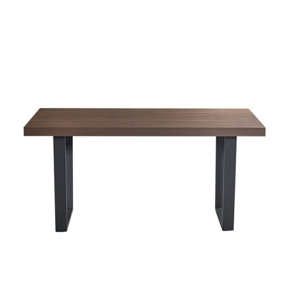 Dannis Dining Table with Walnut Effect - MDF - L160 x W90 x H76 cm