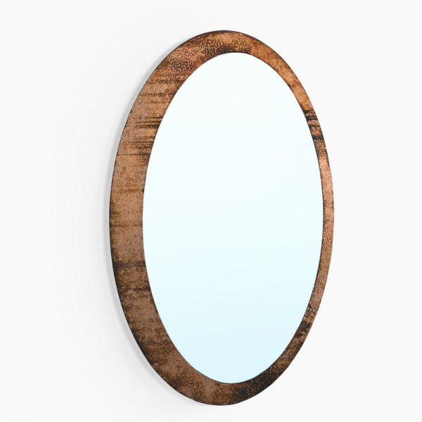 Soliel Wall Mirror - Iron - L100 x W60 x H2.5 cm - Copper