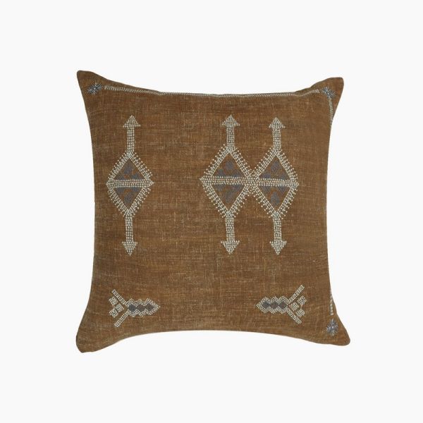 Jared Cushion - Microfiber Filler - L50 x W50 x H1 cm - Mustard/Off White