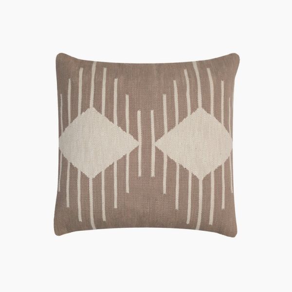 Nomadica Diamond Cushion - Cotton - L50 x W50 x H1 cm - Beige