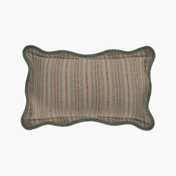 Dahlia Cushion - Cotton - L50 x W30 x H1 cm - Green