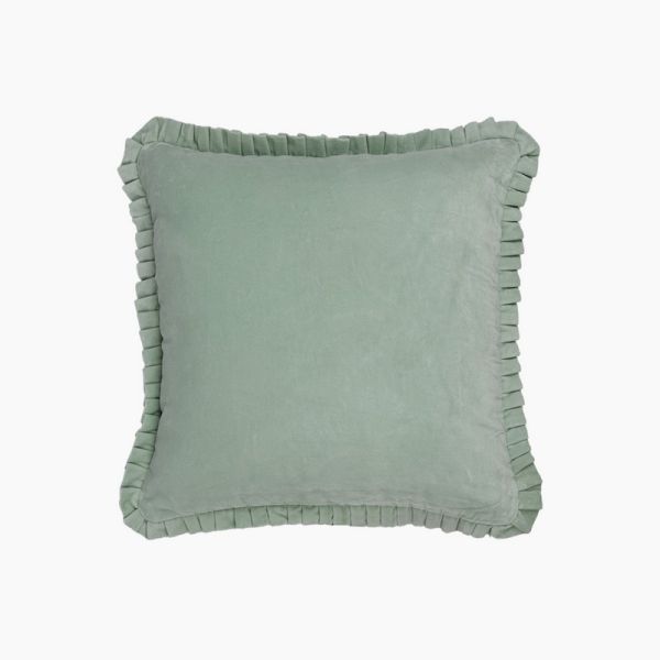 Merry Cushion - Feather Filler - L50 x W50 x H1 cm - Mint Green