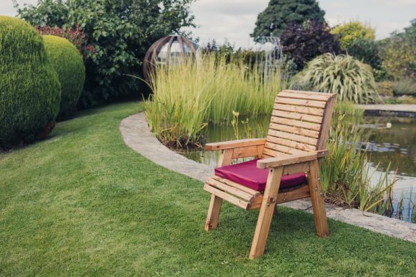 Valley Chair - Timber - L73 x W64 x H95 cm - Garden Furniture - Minimal Assembly Required