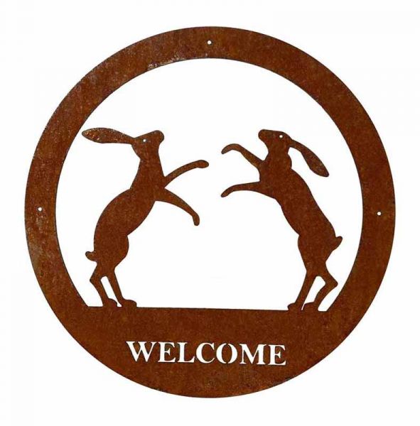 Boxing Hare Welcome - Large - 495Mm