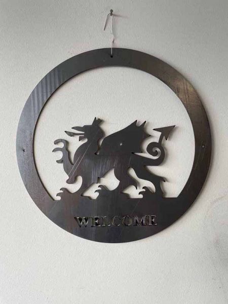Welsh Dragon Welcome - Large - 495Mm