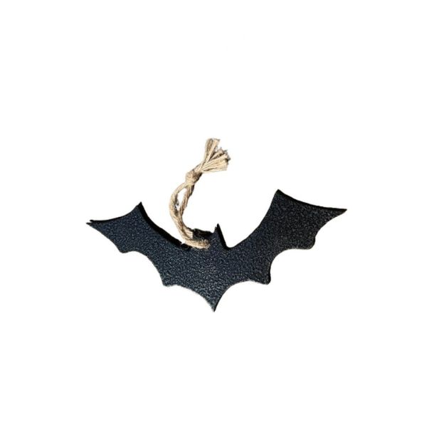 Hanging Bat Garden Art (Pack of 3) - W20 x H8 cm - Black