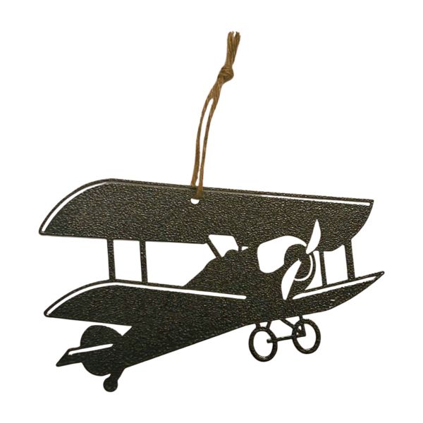 Hanging Tiger Moth Garden Art - W15 x H23 cm - Black