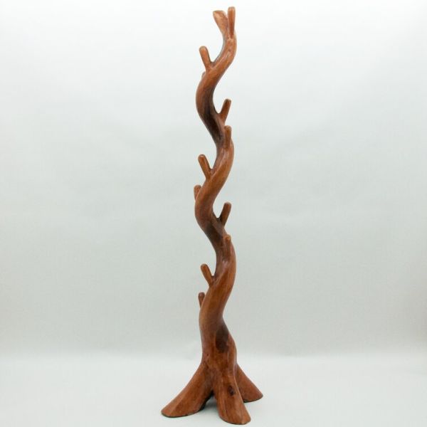 Single Tree Trunk Coat Rack - Wood - L40 x W40 x H185 cm