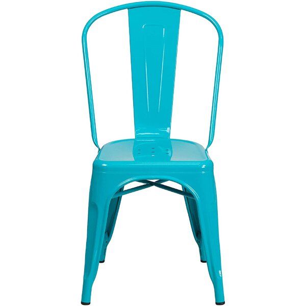 Teal metal deals dining chairs